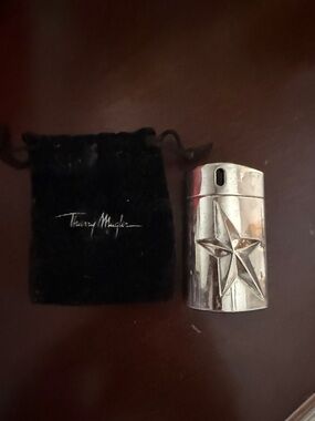 Thierry Mugler Silver Star Metal Accessory perfume travel Case rare